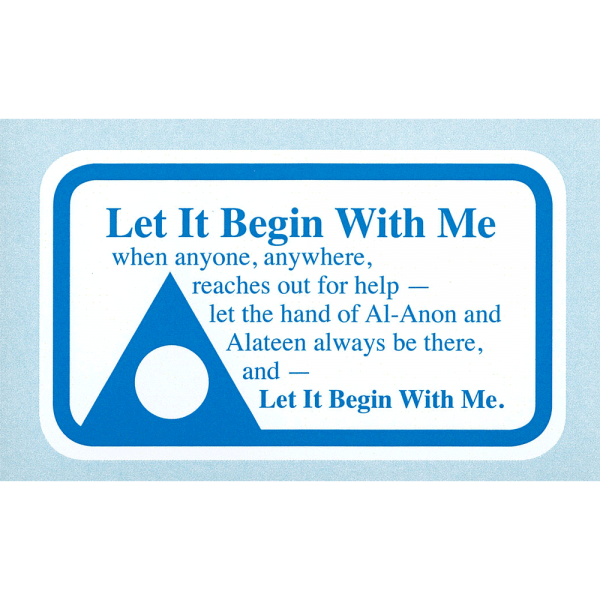 Declaration Card: Let It Begin With Me (M-08)