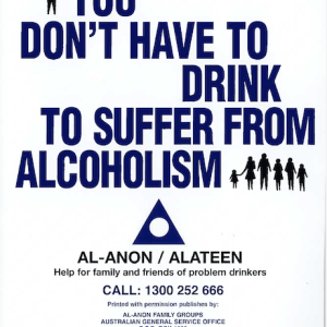 M-36 You Don't Have to Drink to... Alcoholism (poster)